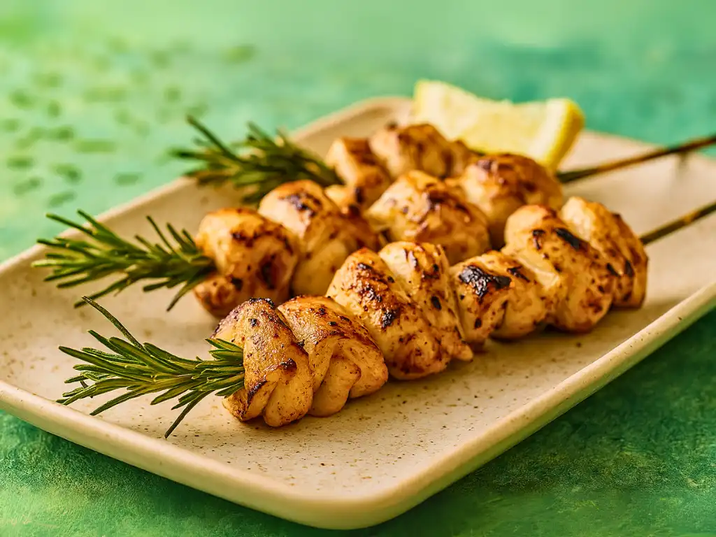 Rosemary-Infused Grilled Chicken Skewers