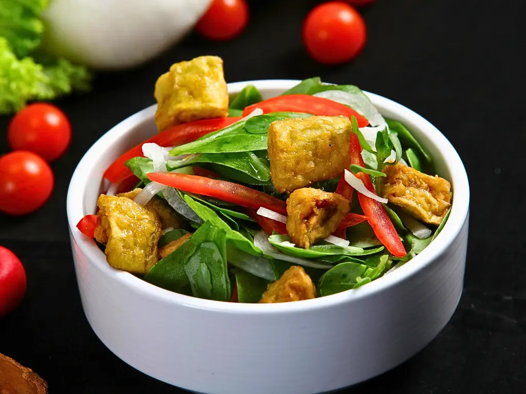 15-Minute Tofu and Greens Bowl
