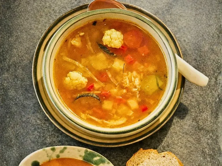 Warming winter vegetable soup