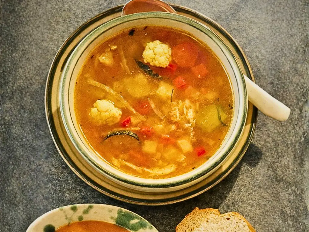 Warming winter vegetable soup
